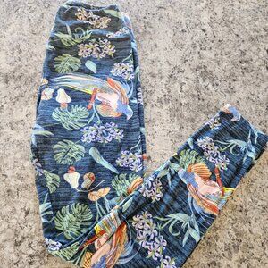 LuLaRoe Birds of Paradise Leggings One Size